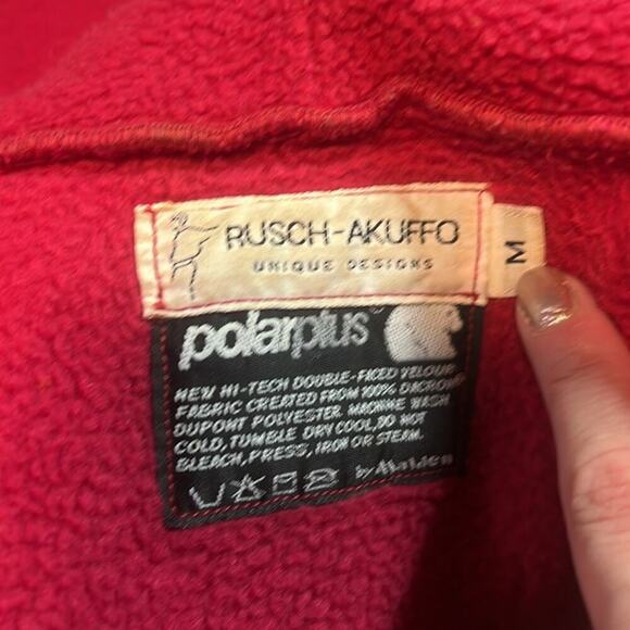 Rusch-Akuffo Unique Designs Open Front Draping Pink Sweater‎ Women's Size Medium - Picture 5 of 8